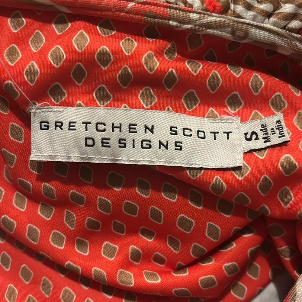 GRETCHEN SCOTT- Jersey Ruffneck Dress size S - Picture 7 of 8
